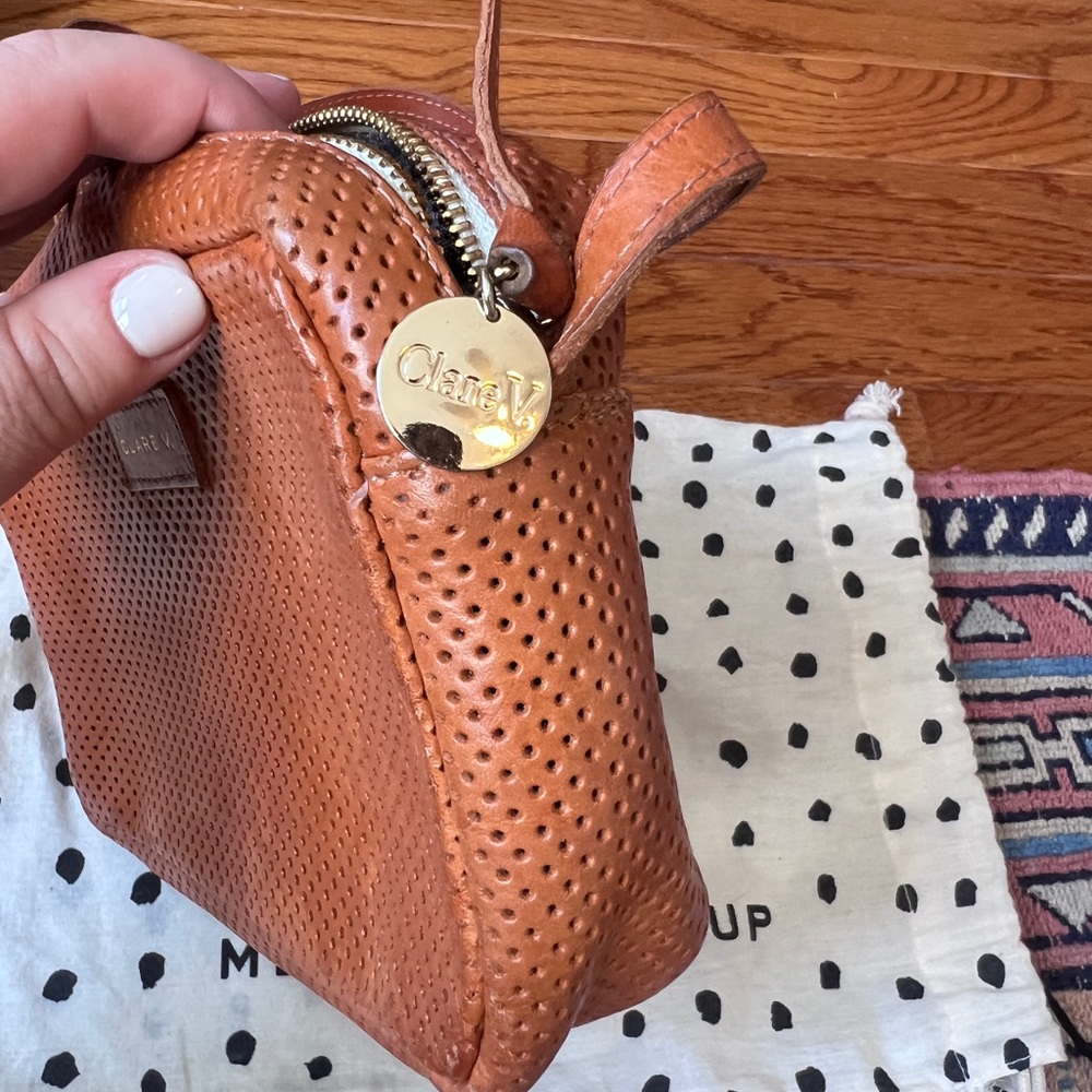Clare V Perforated Leather Crossbody Mini Sac Bag (with dust bag) - Picture 2 of 7
